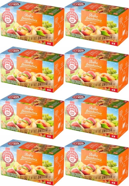 Herbata owocowa Teekanne słodka brzoskwinia x8