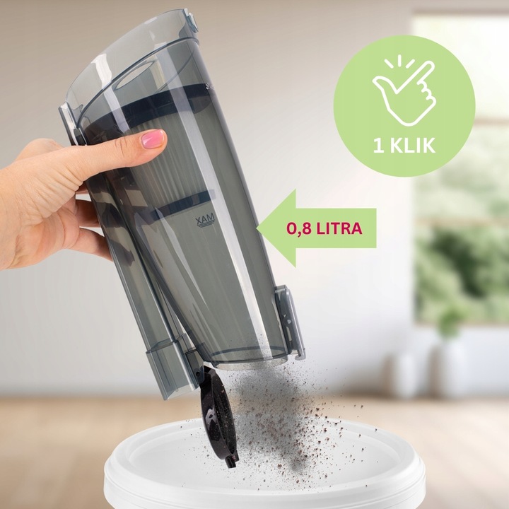 ODKURZACZ 2-w-1 RĘCZNY PIONOWY lekki MOCNY AKCESORIA filtr HEPA KAMILLE