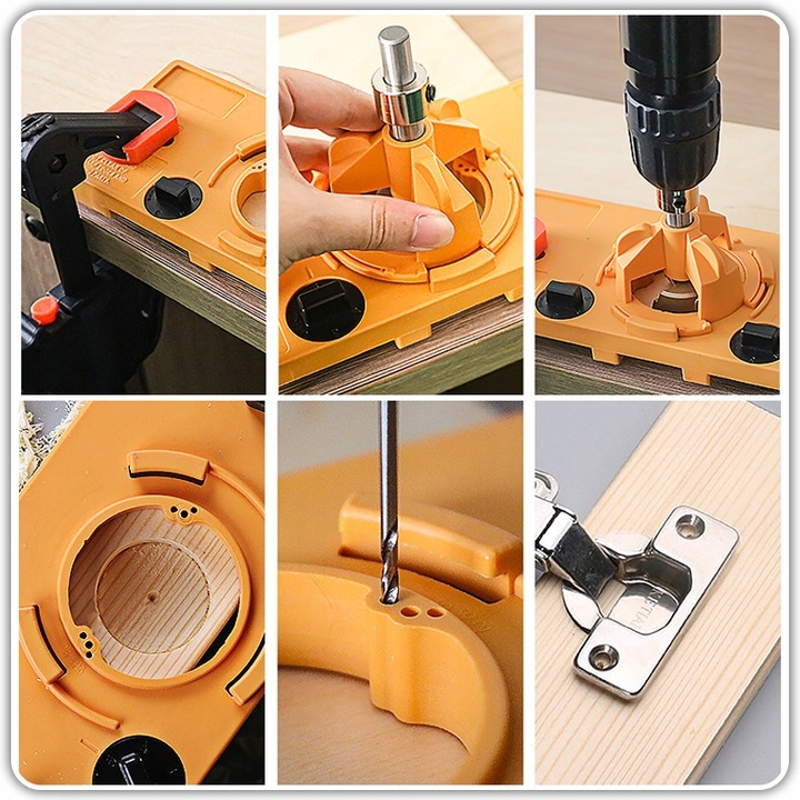 SZABLON DO WIERCENIA OTWORÓW POD ZAWIASY KIELICHOWE WYCINAK OTWORÓW 35