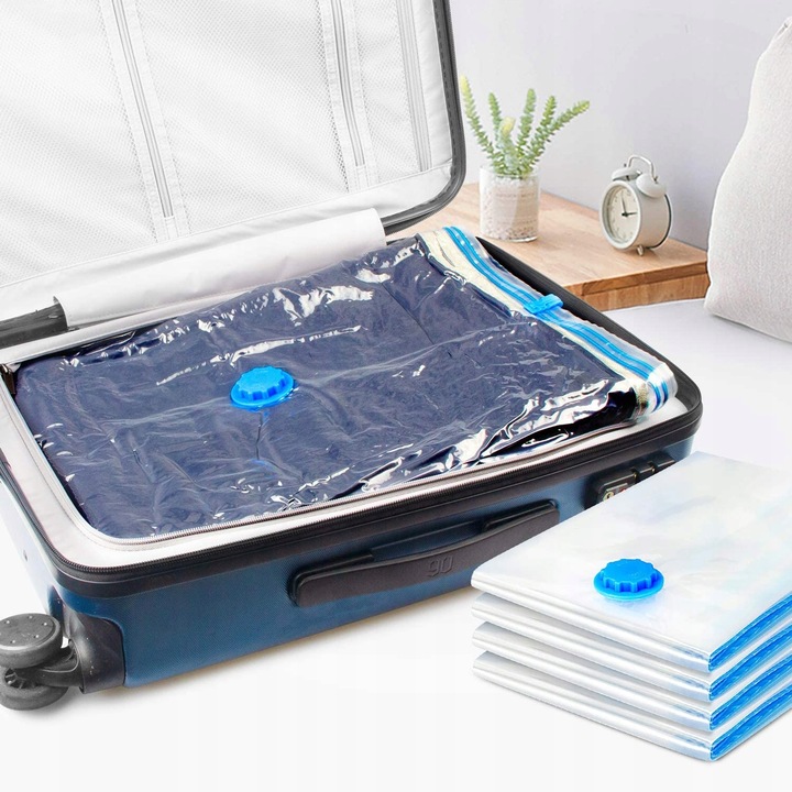 WORKI PRÓŻNIOWE Na Ubrania Pościel Torby, ZESTAW 12 SZTUK , 4 ROZMIARY