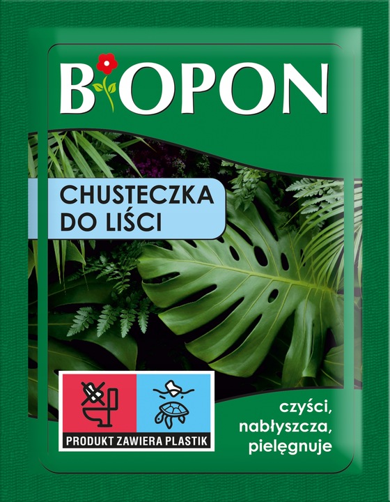 BOPON Chusteczki nabłyszczające do liści roślin ozdobnych Biopon - 15