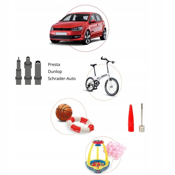 STACJONARNA POMPKA ROWEROWA METALOWA Z MANOMETREM RĘCZNA DO ROWERU PIŁEK