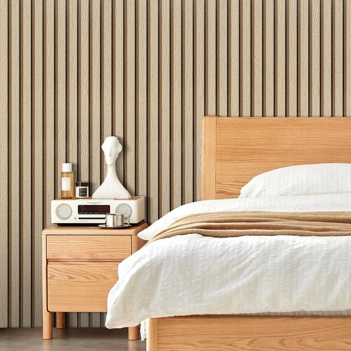 SAMOPRZYLEPNA Z KLEJEM TAPETA LAMEL DESKI ŚCIENNA 3D 45cm x 10m Koanni