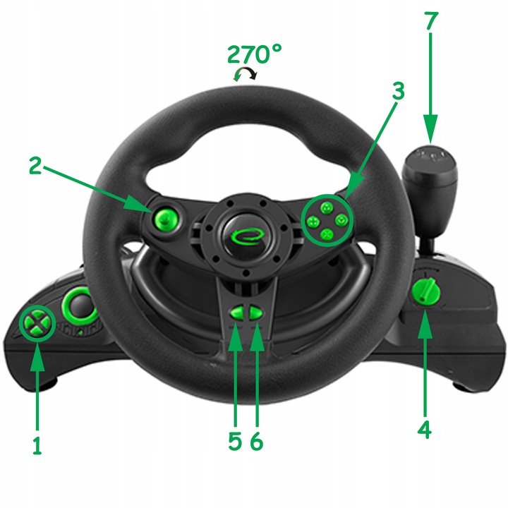 Kierownica Esperanza Nitro EGW102