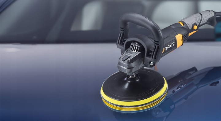 POLERKA SAMOCHODOWA SZLIFIERKA 4x GĄBKA REGULACJA OBROTÓW 2600W +MP Majster