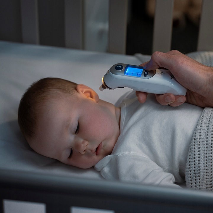 TERMOMETR DO UCHA DOUSZNY BRAUN THERMOSCAN 7+ IRT6525 TRYB NOCNY CICHY