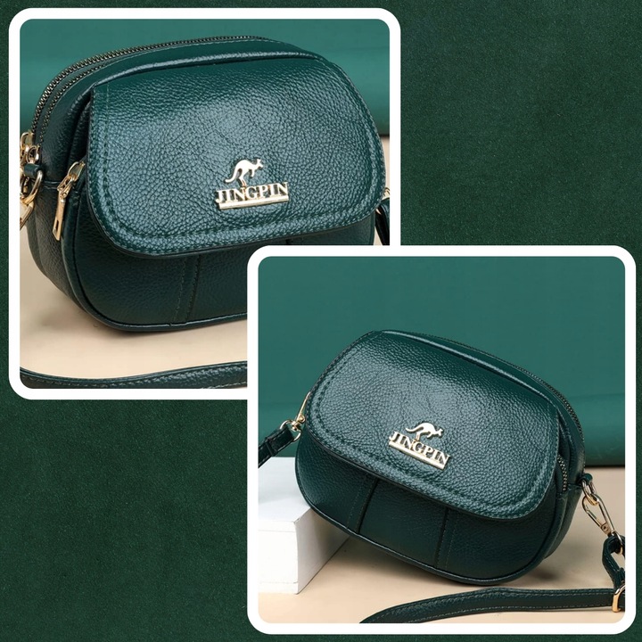 Torebka kuferek listonoszka skórzana na ramię Kangurek kopertówka Damska