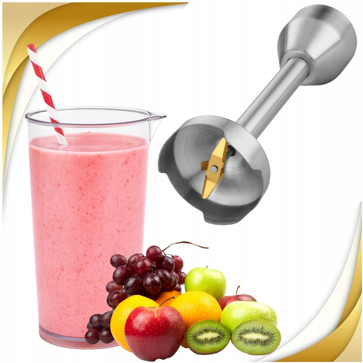 BLENDER RĘCZNY MIKSER WIELOFUNKCYJNY TRYB TURBO 1500 W KRUSZY LÓD 7W1