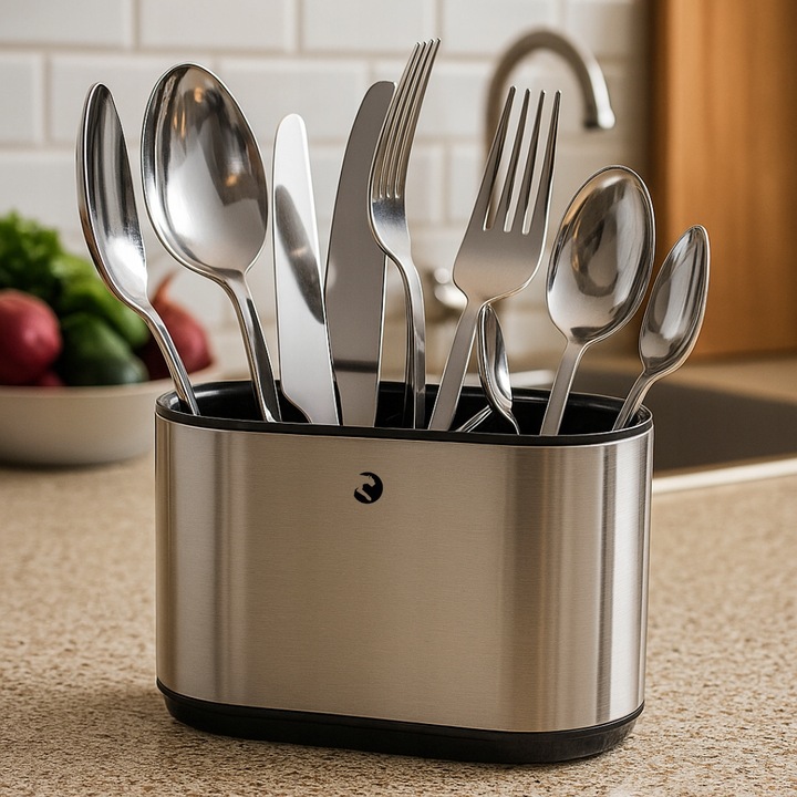 OCIEKACZ NA SZTUĆCE STAL NIERDZEWNA KUCHENNY POJEMNIK ORGANIZER