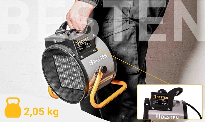 Nagrzewnica Elektryczna 3,5KW Termowentylator Dmuchawa Grzejnik