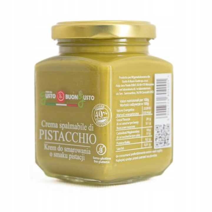 Krem Pistacjowy Sycylijski 200g Gusto Buon Gusto Pasta Orzechowa do Smarowa