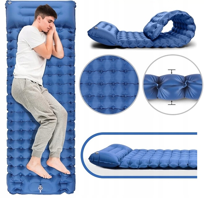 MATA KARIMATA 3D MATERAC SAMOPOMPUJĄCY POMPKA PODUSZKA 198x60x8cm