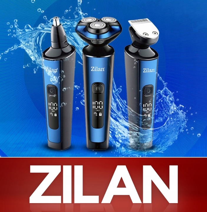 GOLARKA MĘSKA TRYMER MASZYNKA DO BRODY GŁOWY NOS USZY WET&DRY USB AION