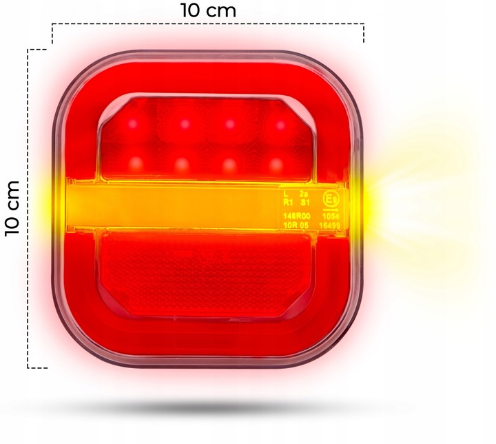Lampa LED 4w1 Tylna Zespolona Kierunkowskaz TIR Komplet HOMOLOGACJA 2 szt.