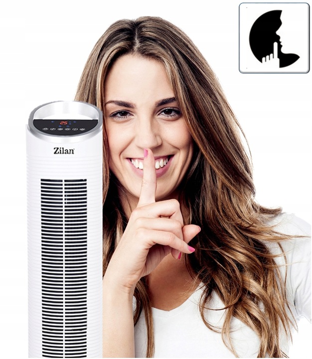 WENTYLATOR KLIMATOR KLIMATYZER 60W JONIZACJA KOLUMNOWY SMARTFON TUYA WI-FI