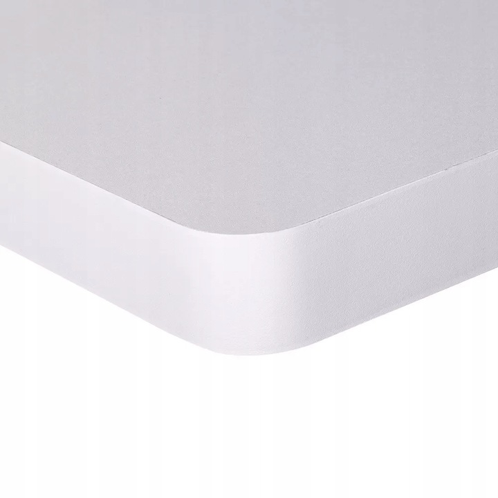 Półka ścienna samowisząca 23cm zaokrąglona - Taso - Biały