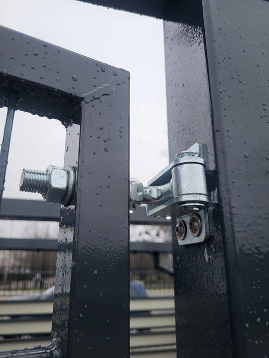 ZAWIAS GIĘTY REGULOWANY 180 STOPNI ZAWIASY DO FURTKI BRAMKI BRAMY M16