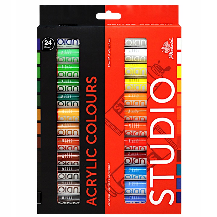 Farby Akrylowe Phoenix 24x12 ml ZESTAW FARB