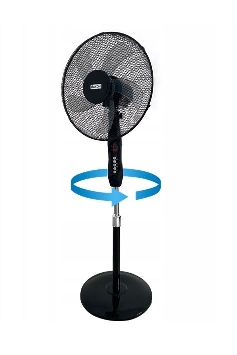 Wentylator podłogowy HAXON DAX wiatrak stojący 5 łopatek timer + pilot