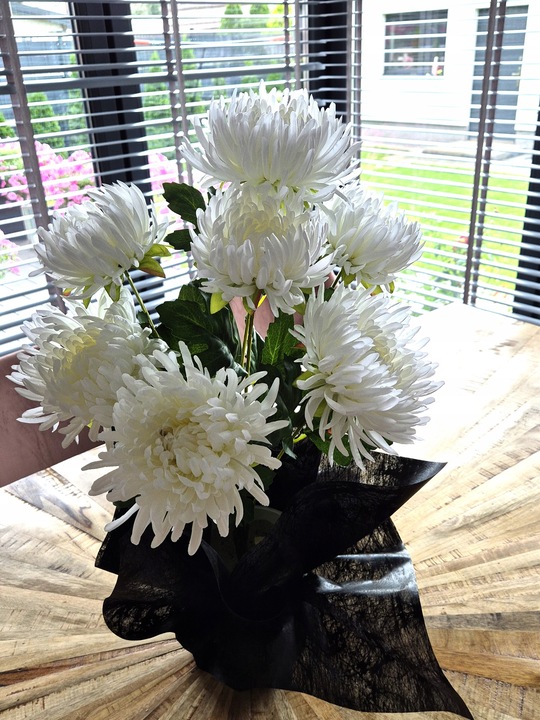 Chryzantema bukiet sztuczne kwiaty chryzantema xxl