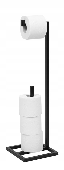 STOJAK LOFT METALOWY UCHWYT NA PAPIER TOALETOWY CZARNY PRODUKT POLSKI