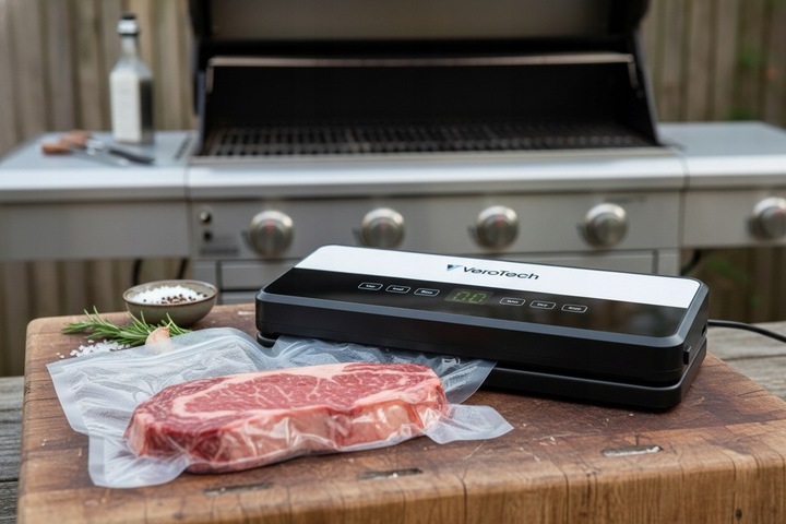 Zgrzewarka próżniowa pakowarka do żywności odsysanie zewnętrzne dwie