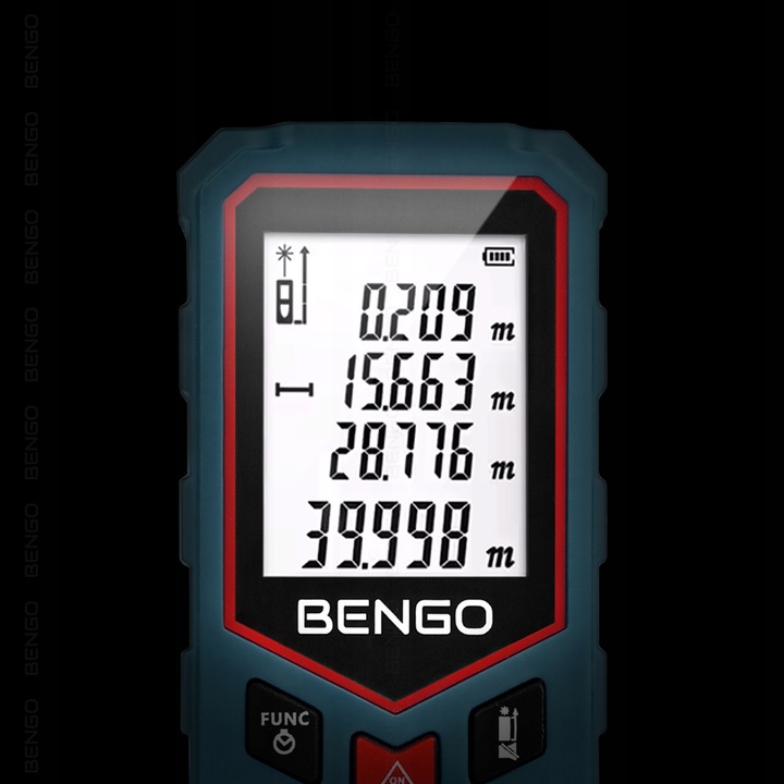 DALMIERZ LASEROWY 50m MIERNIK ODLEGŁOŚCI CYFROWY kątomierz poziomica