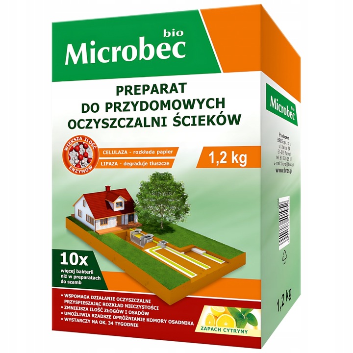 MICROBEC BIO AKTYWATOR MOCNY SKUTECZNY 10x Więcej Bakterii Do Szamba
