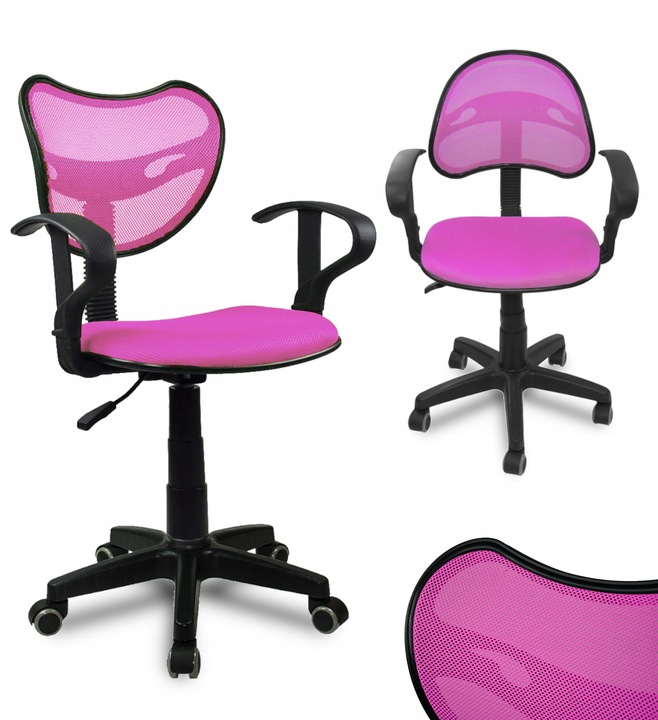 FOTEL DLA DZIECI MŁODZIEŻOWY STYLOWY KRZESŁO OBROTOWE BIUROWE KOLORY