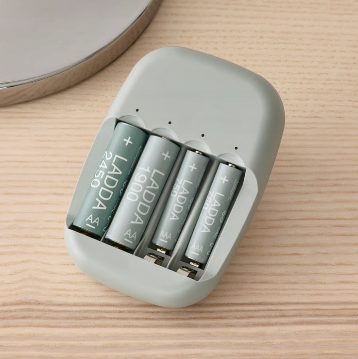IKEA LADDA Akumulatorek do ładowania, HR03 AAA 1.2V, 750mAh 4 szt.
