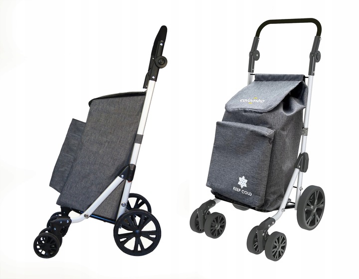 Wózek na zakupy Colombo 4 KOŁOWY PCHANY termiczny