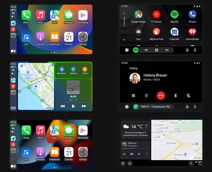 BEZPRZEWODOWY ADAPTER ANDROID AUTO CARPLAY 2W1 IPHONE USB USB-C
