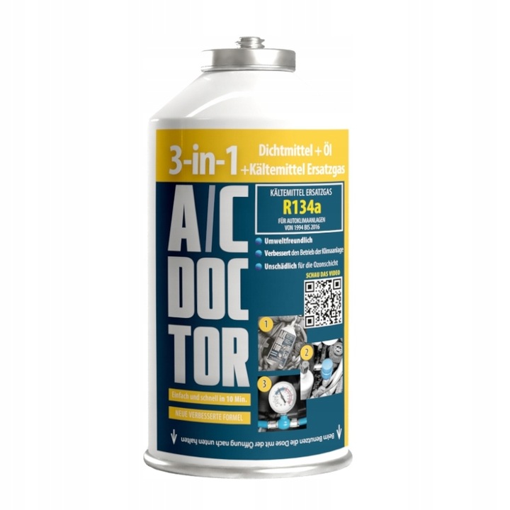 ZESTAW 2xUSZCZELNIACZ GAZ OLEJ KLIMA R134A 3w1+50% PRZEWÓD DUŻA PUSZKA 626g