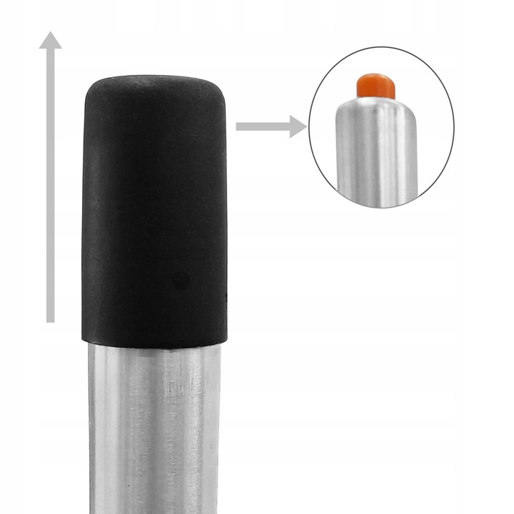 Hoker Barowy Czarny Kuchenny Krzesło Obrotowe Regulowane Ekoskóra TOVI