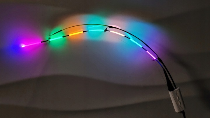 Komplet 3x Świecący Sygnalizator Fedeer - Drgająca Szczytówka + 3 Baterie