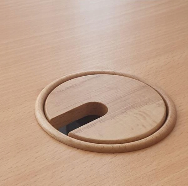 Przepust kabli drewniany przelotka DĄB 80x23mm