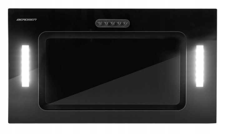 OKAP PODSZAFKOWY KUCHENNY LED CZARNY 52cm BERDSEN