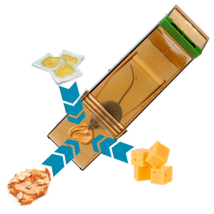 HUMANITARNY CHWYTACZ ŻYWOŁAPKA ŁAPKA PUŁAPKA NA MYSZY GRYZONIE NO PEST