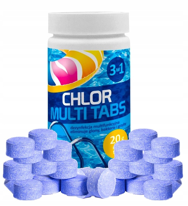 GAMIX MULTI TABLETKI 20G 3W1 CHLOR DO BASENU 1KG