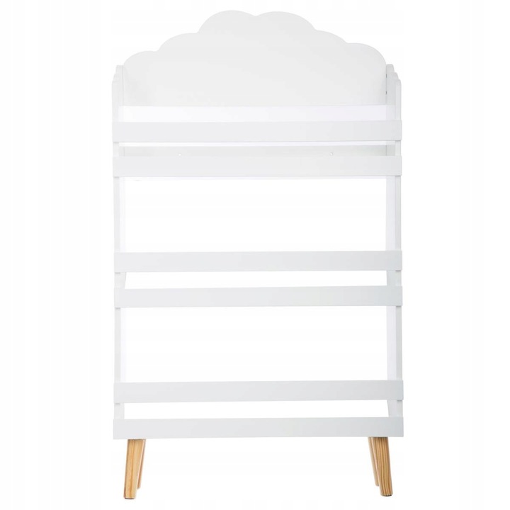 Regał do pokoju dziecięcego dla dzieci dziecka biały 3 półki NA ZABAWKI