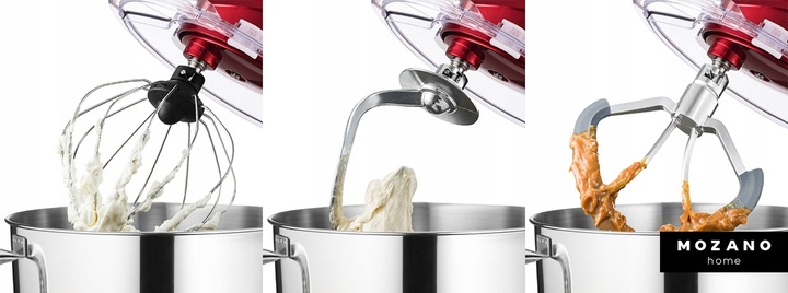 ROBOT KUCHENNY PLANETARNY MIKSER 3 MIESZADŁA MISA 6,2L MOCNY 3200W