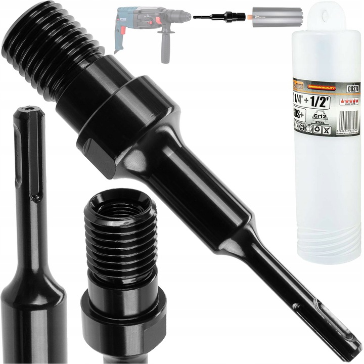 ADAPTER PRZEJŚCIÓWKA WIERTARKI SDS+ GZ 5/4" DO OTWORNICY WIERTNICY