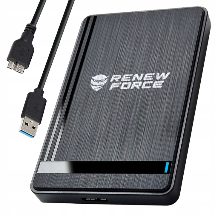 OBUDOWA DYSKU TWARDEGO KIESZEŃ NA DYSK HDD SSD 2,5'' SATA do 5 Gbps USB 3.0