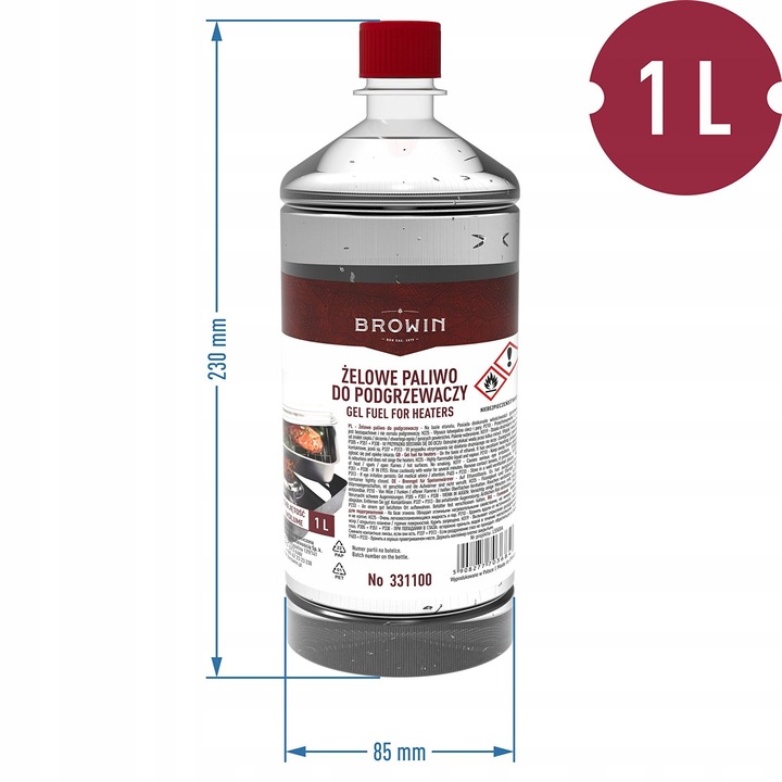 Rozpałka Żelowe Paliwo do wędzarni bamaru podgrzewaczy 1L