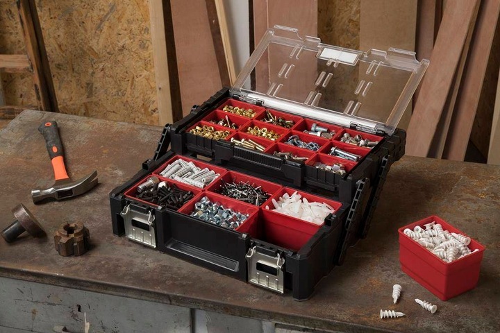 Skrzynka KETER Organizer na Kołki Wkręty Śruby Nakrętki Przynęty