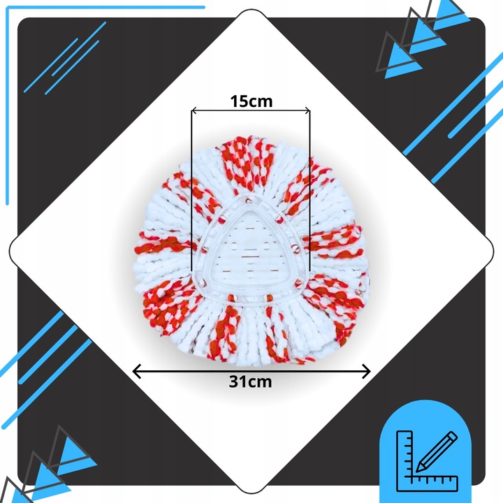 3x WKŁAD NAKŁADKA DO MOPA OBROTOWEGO VILEDA TURBO NOWY MODEL MOPOWANIE