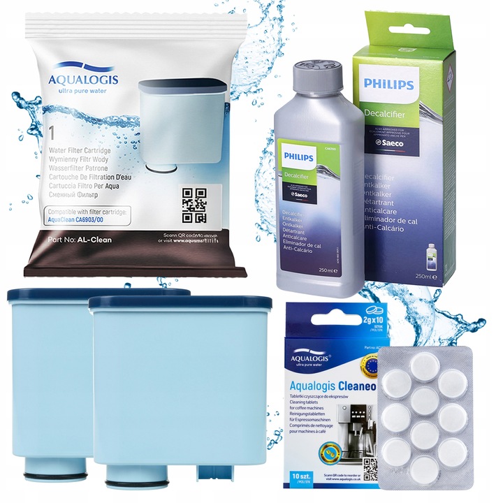 2x Filtr Wody Do Ekspresu PHILIPS Latte Go Zestaw