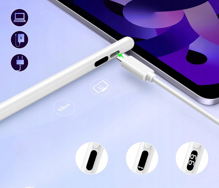 MAGNETYCZNY RYSK APPLE OŁÓWEK RYSK DOTYKOWY IPAD/IPHONE/ANDROID/IOS