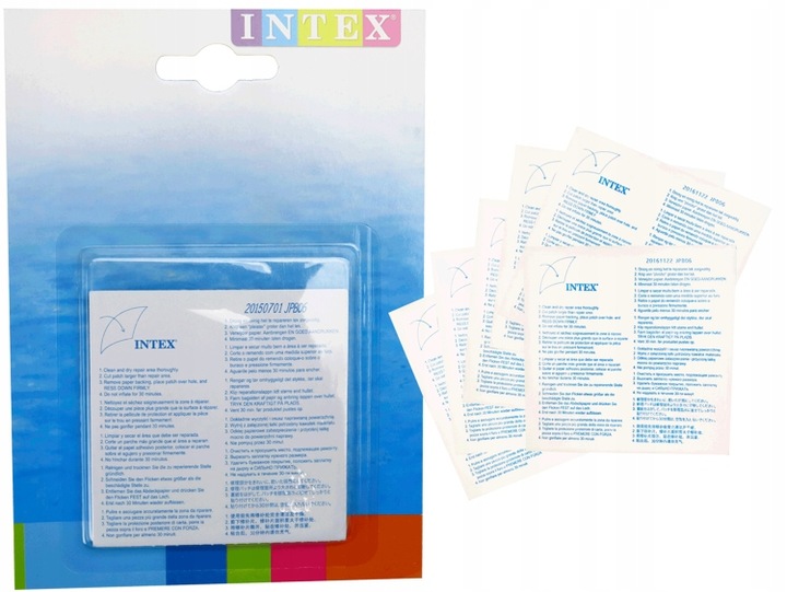 Łatki Łatka do Basenów Zestaw Naprawczy do Basenu INTEX 12 Łatek do Basenów