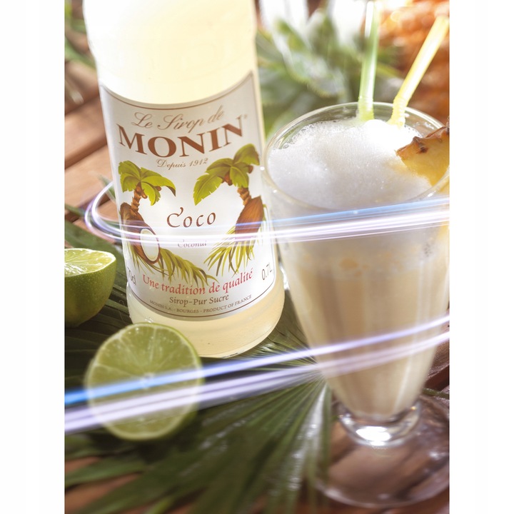 Monin Syrop barmański Kokos do koktajli, drinków i lemoniady Coconut 700 ml
